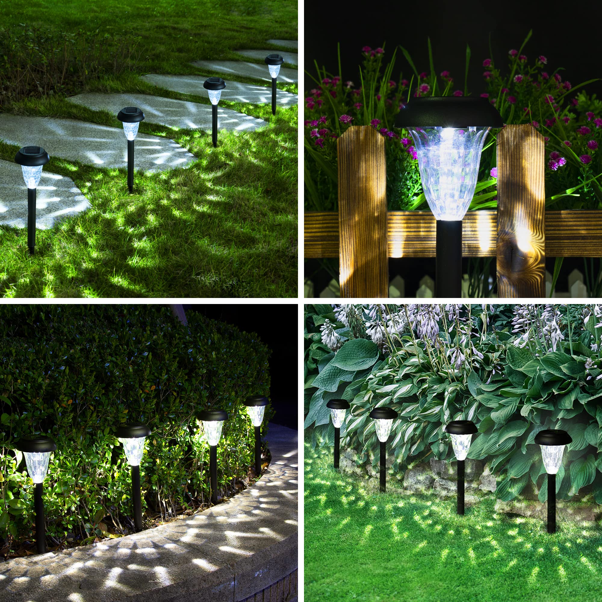 GIGALUMI weatherproof exterior solar lights endure rain with stylish design.
