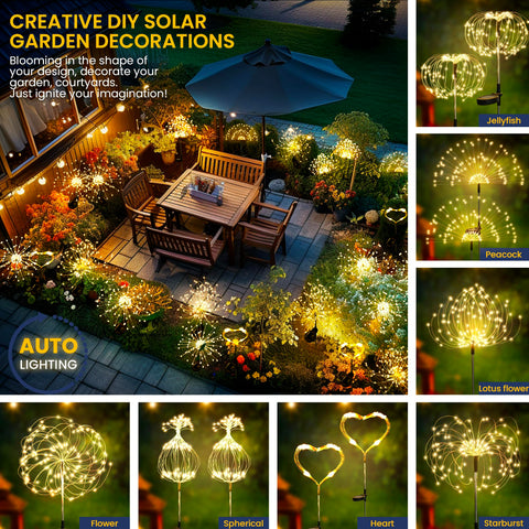 GIGALUMI solar panel unit powers outdoor lights wirelessly