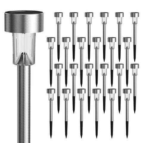 GIGALUMI solar path light guides driveway illumination with energy-saving operation.