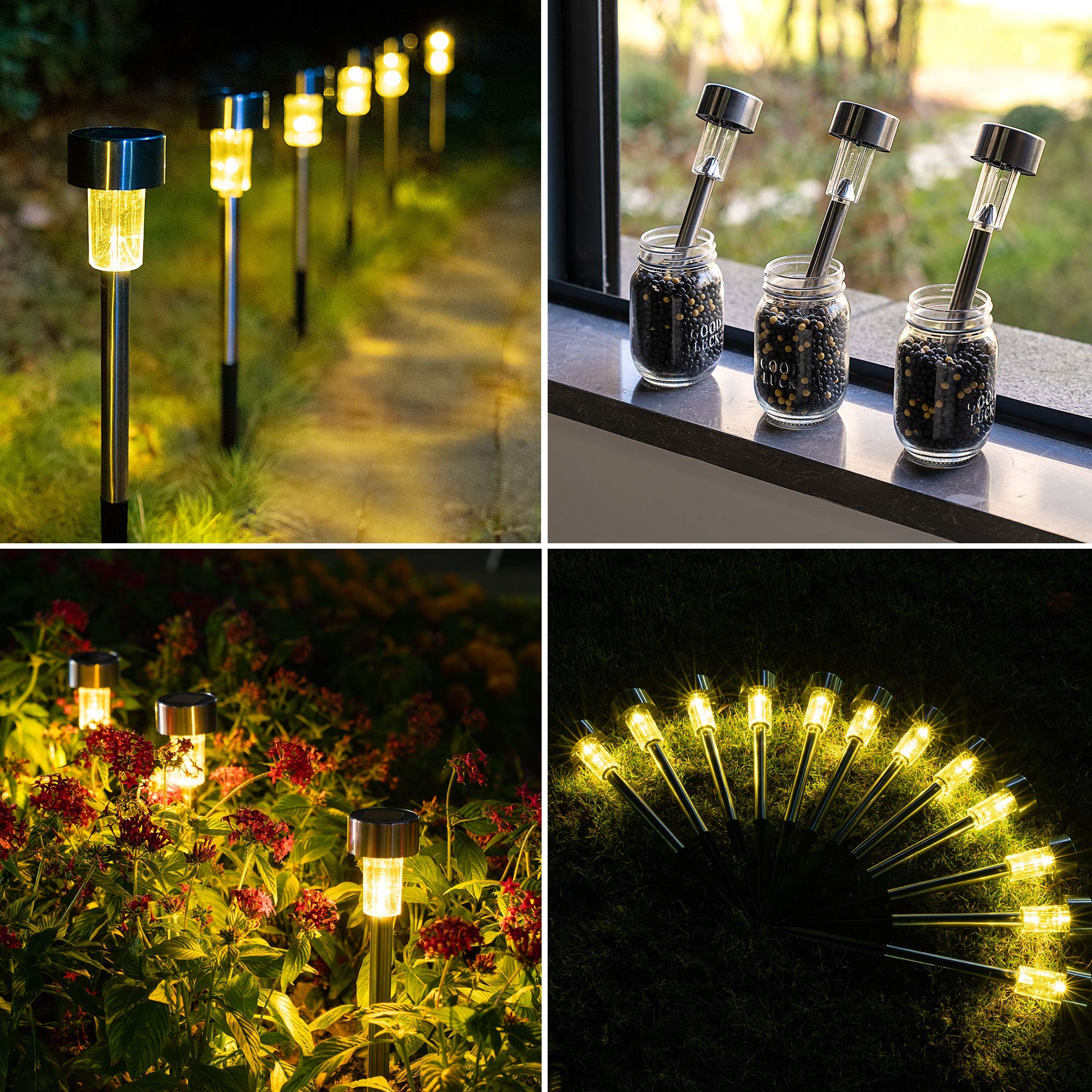 GIGALUMI auto on/off pathway light activating at dusk for easy, hands-free lighting
