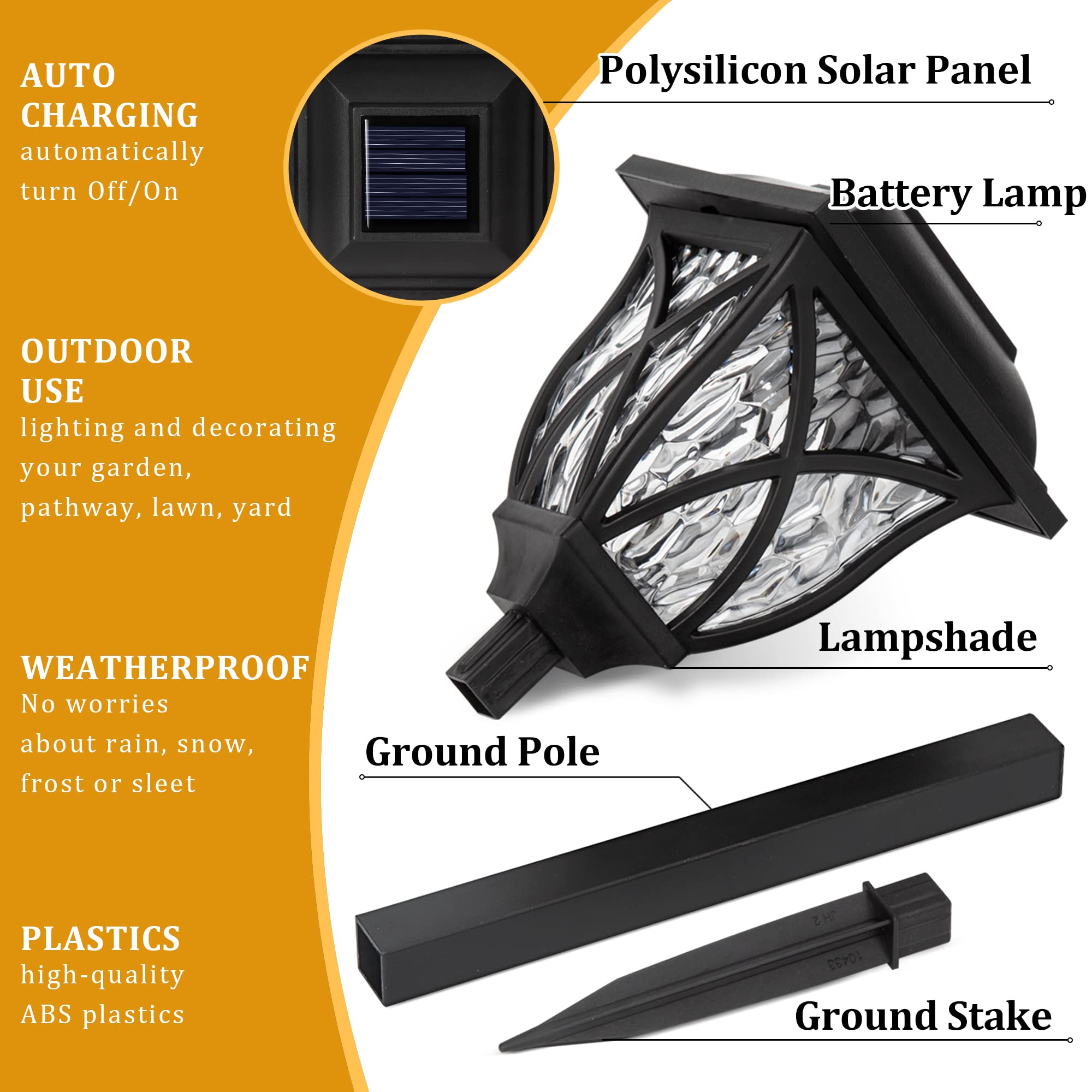 GIGALUMI pathway lights brighten yards and patios with LED brightness.