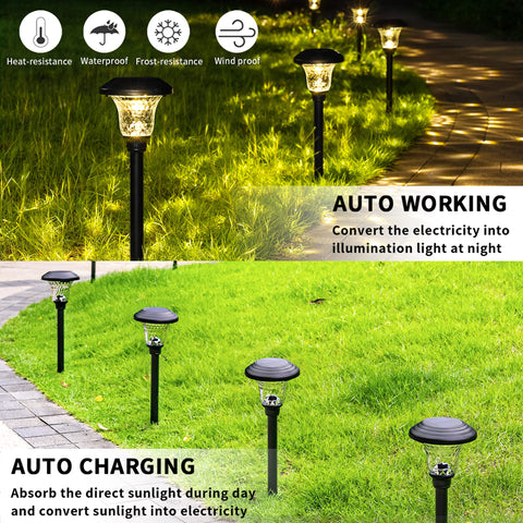 GIGALUMI solar-powered lights turn on automatically, saving energy and effort.