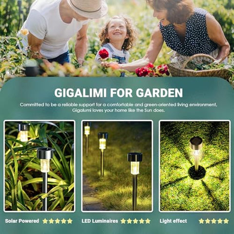 GIGALUMI stainless steel landscape light adds durable ambience along paths