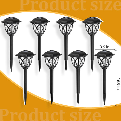 GIGALUMI solar lights enhance landscapes and planter displays outdoors.