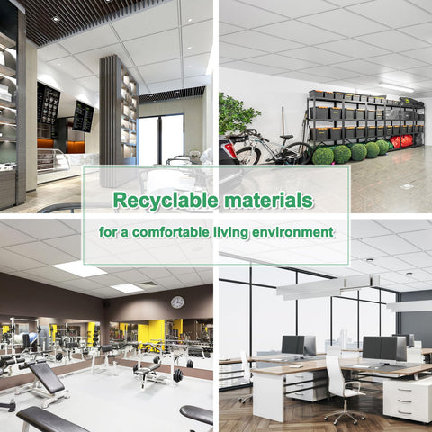Gigrwiin lightweight flexible ceiling tiles ready for handling