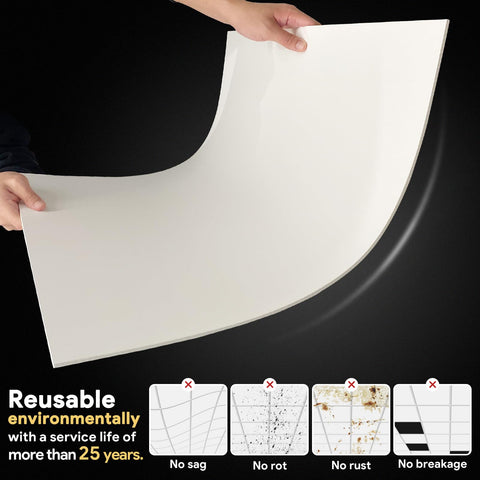 Gigrwiin smooth edge ceiling tile cut for precise fit
