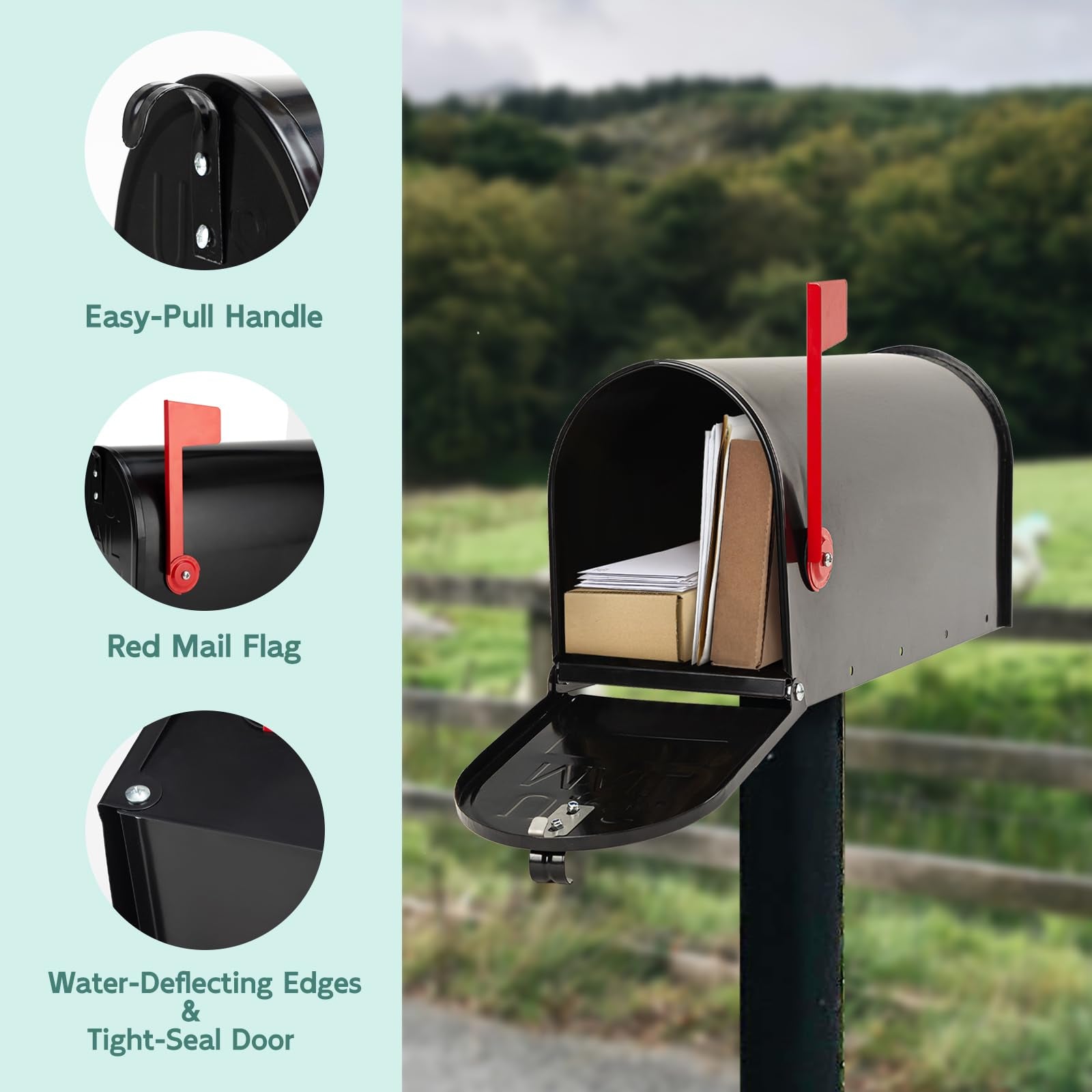 GIGYES mailbox flag detail improves visibility of outgoing mail