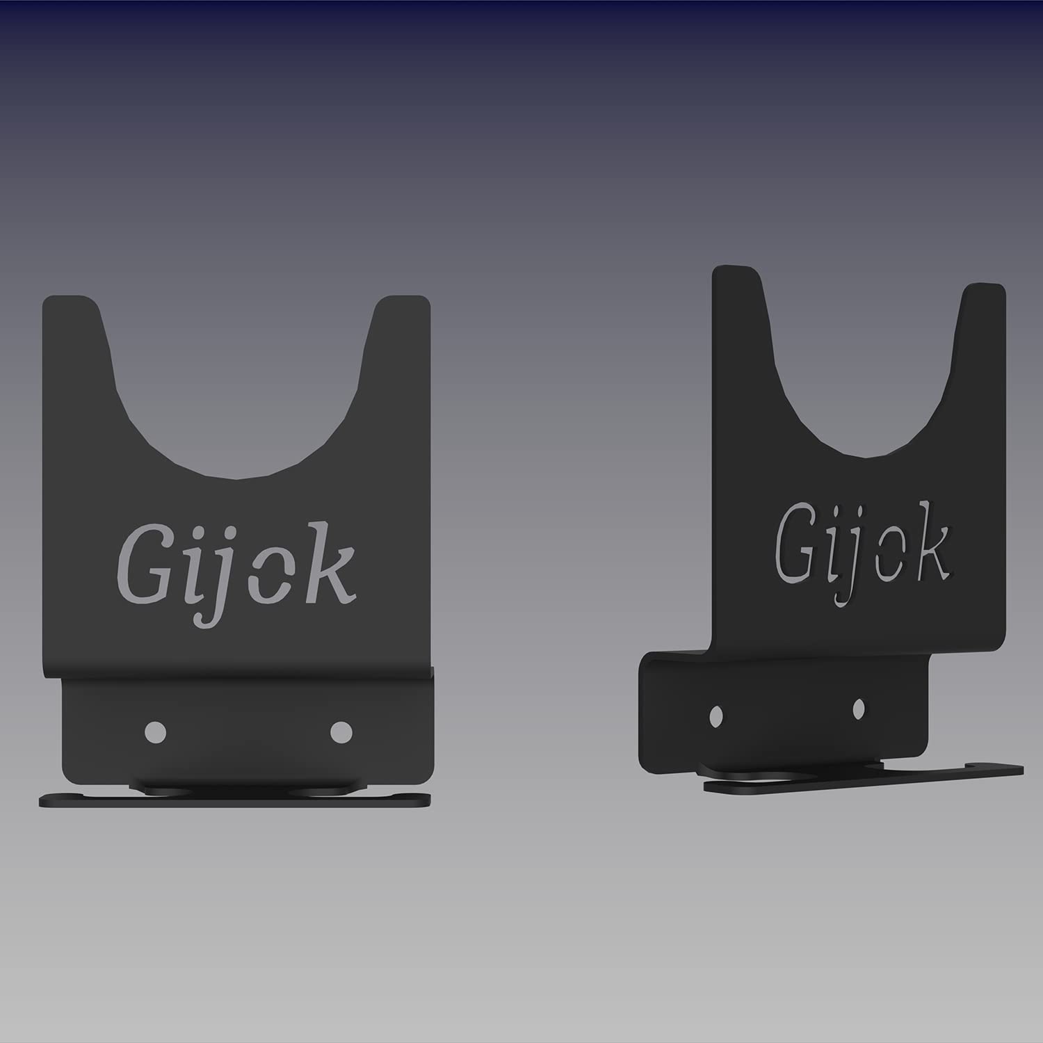Gijok 2mm steel plated bracket offers durable wall storage for heavy tools.