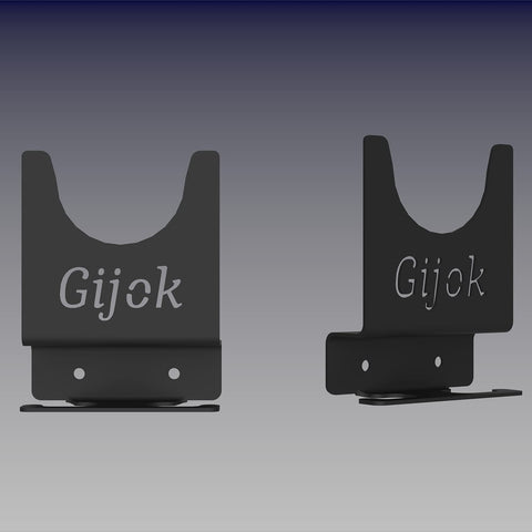 Gijok 2mm steel plated bracket offers durable wall storage for heavy tools.