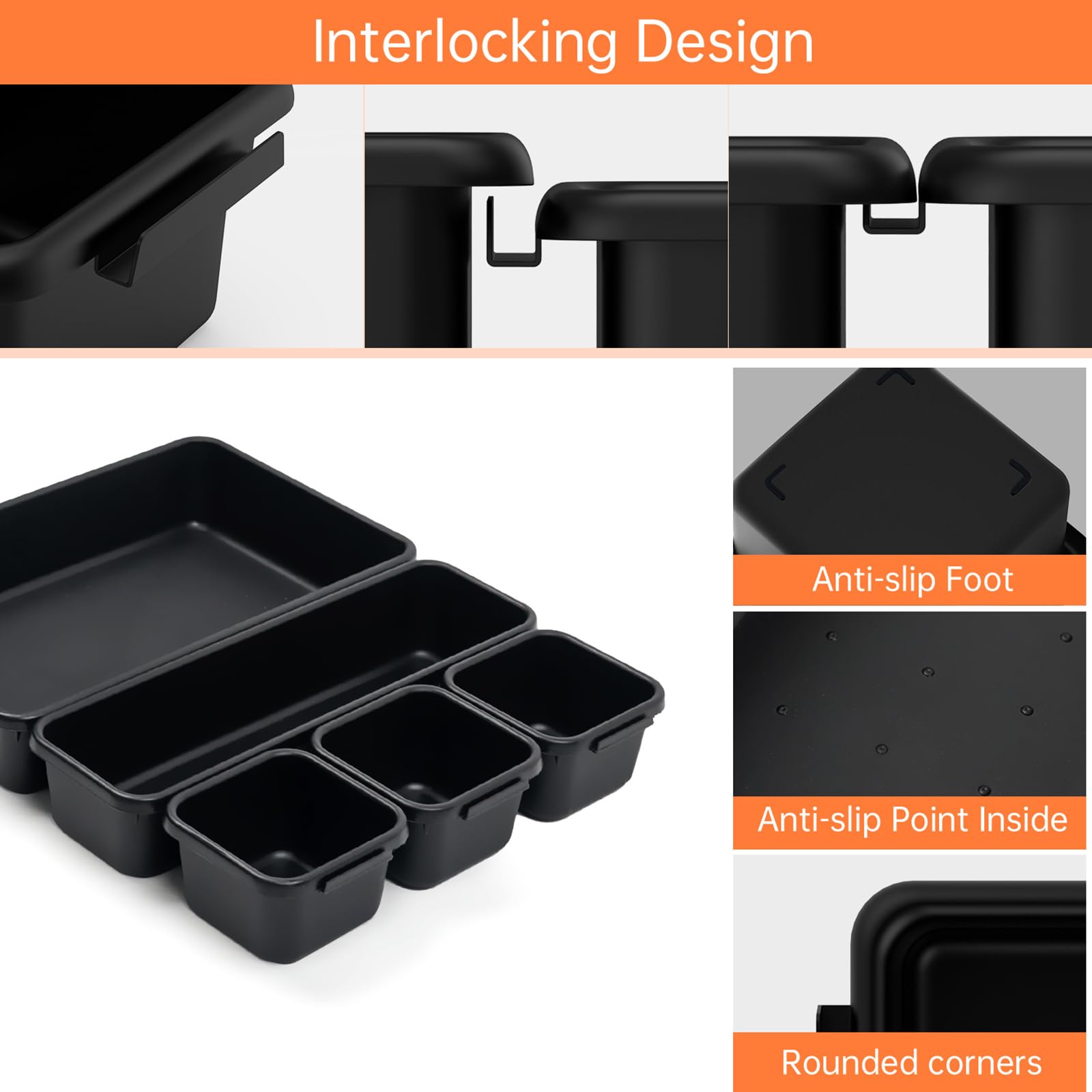 Giklux black organizer for quick tool identification and access.
