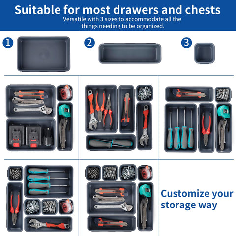 Giklux durable plastic trays resist daily wear and easy cleaning