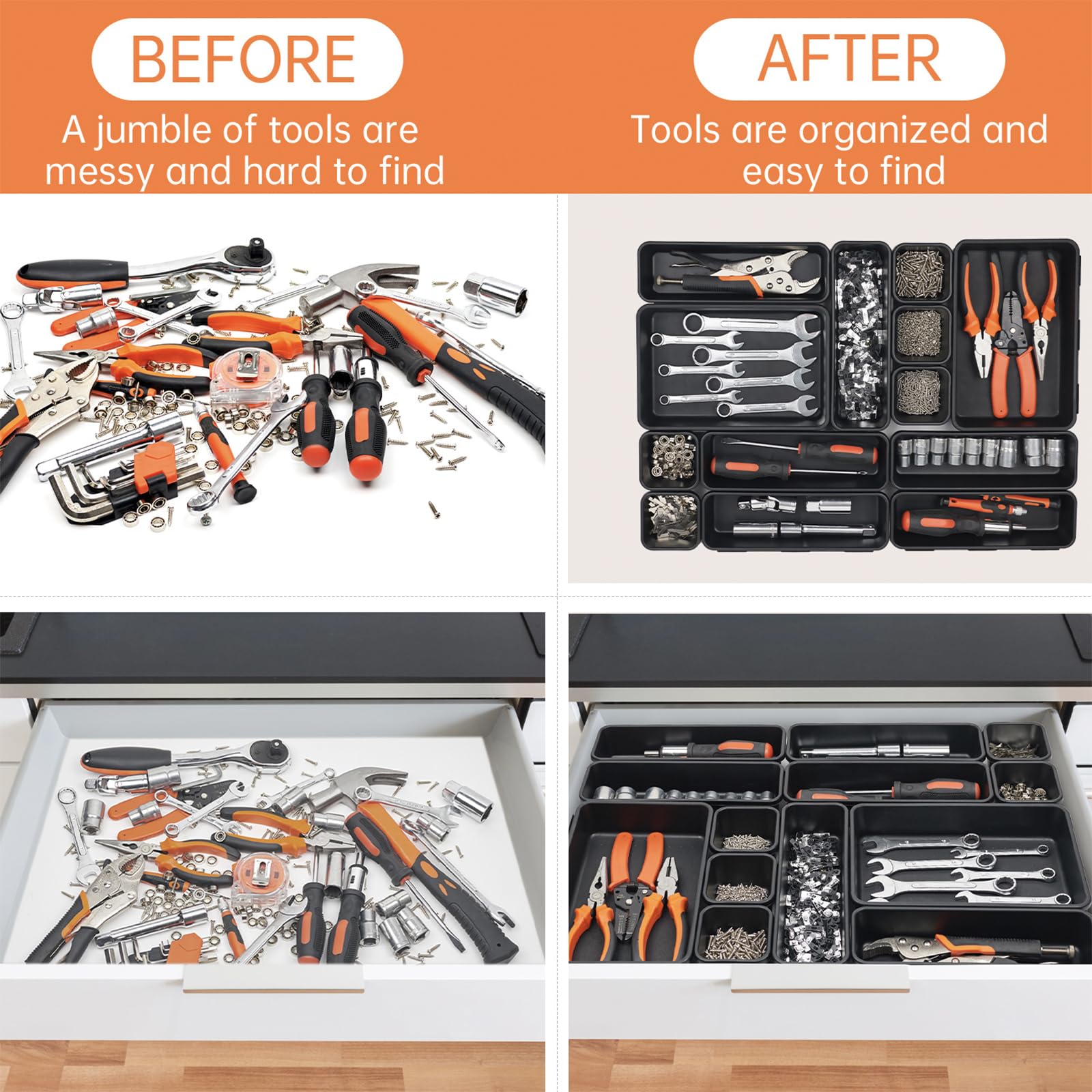 Giklux durable plastic trays endure heavy use in workshops.