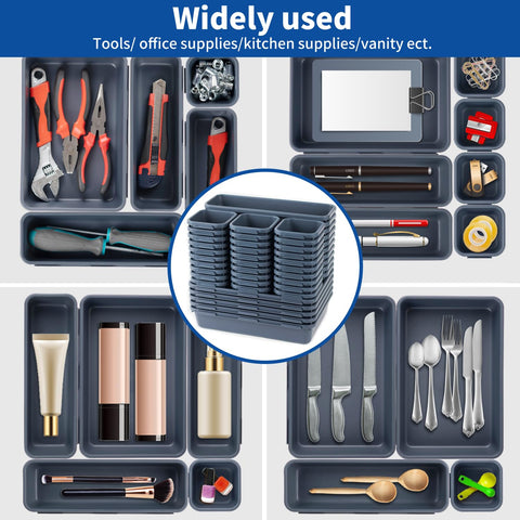 Giklux tool storage organization system supports flexible drawer layouts