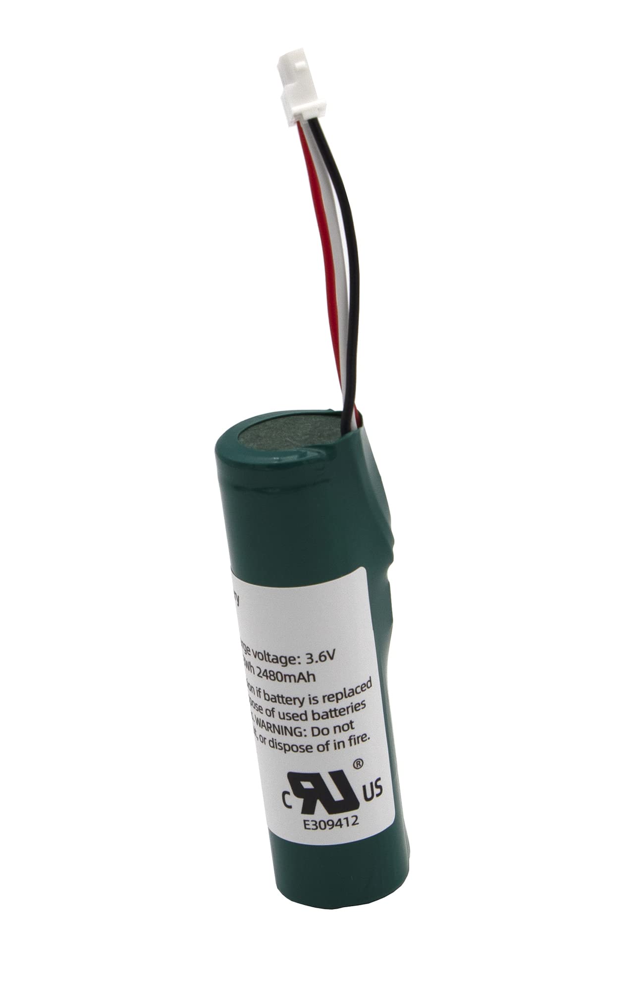 Gikysuiz PROSIXC2W battery front view for reliable replacement