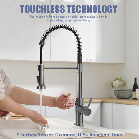 GIMILI touchless sensor activation demonstrating hands-free control for cleaner workflows