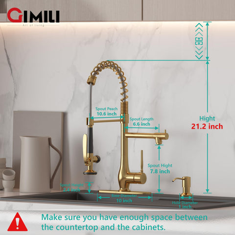 GIMILI dual nozzles provide spray and stream modes for different tasks