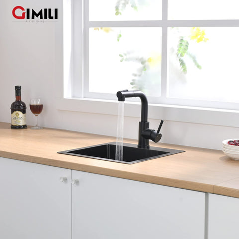 GIMILI bar faucet in action demonstrates flexible spray patterns for various tasks