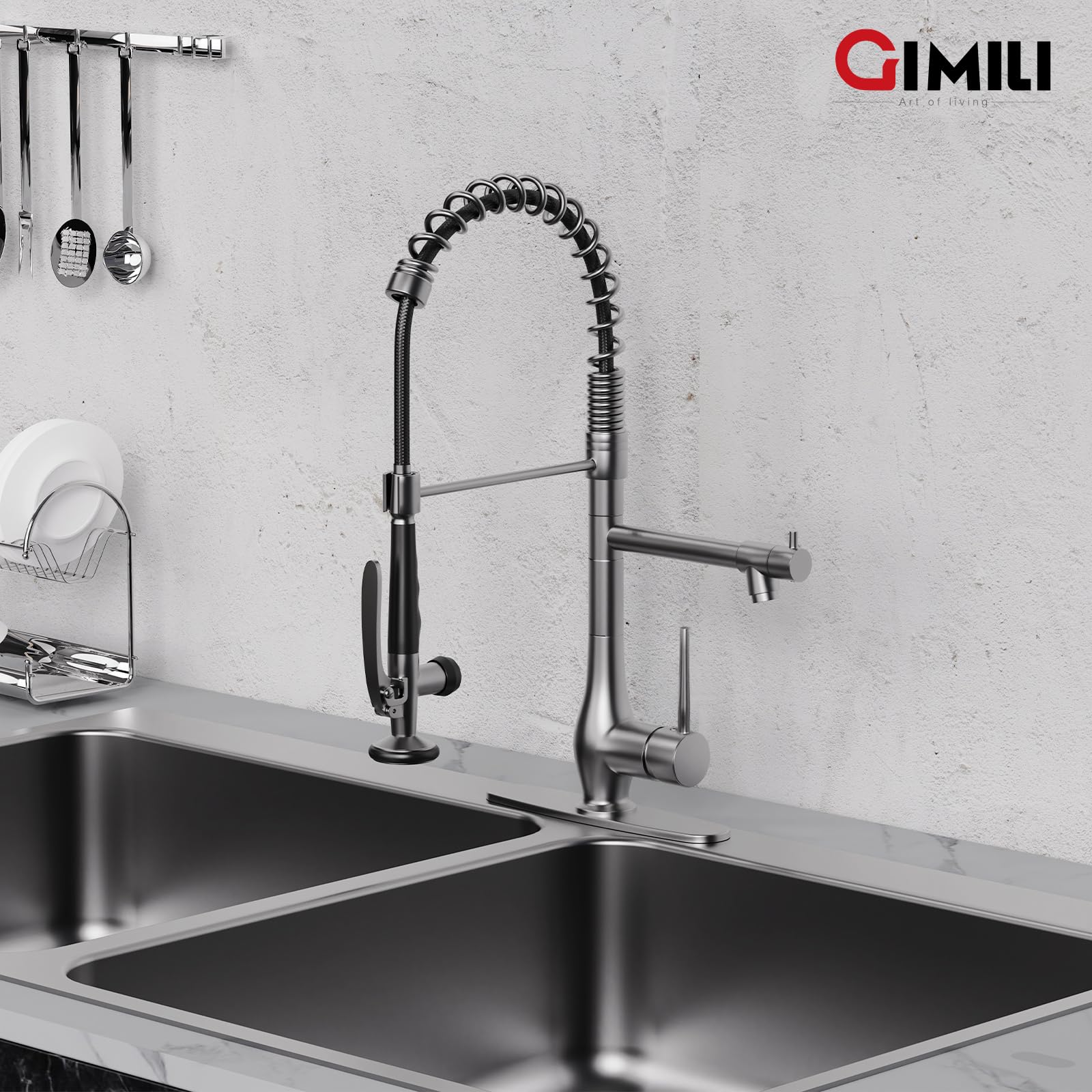 GIMILI faucet includes tools and guide for quick plumber-free installation