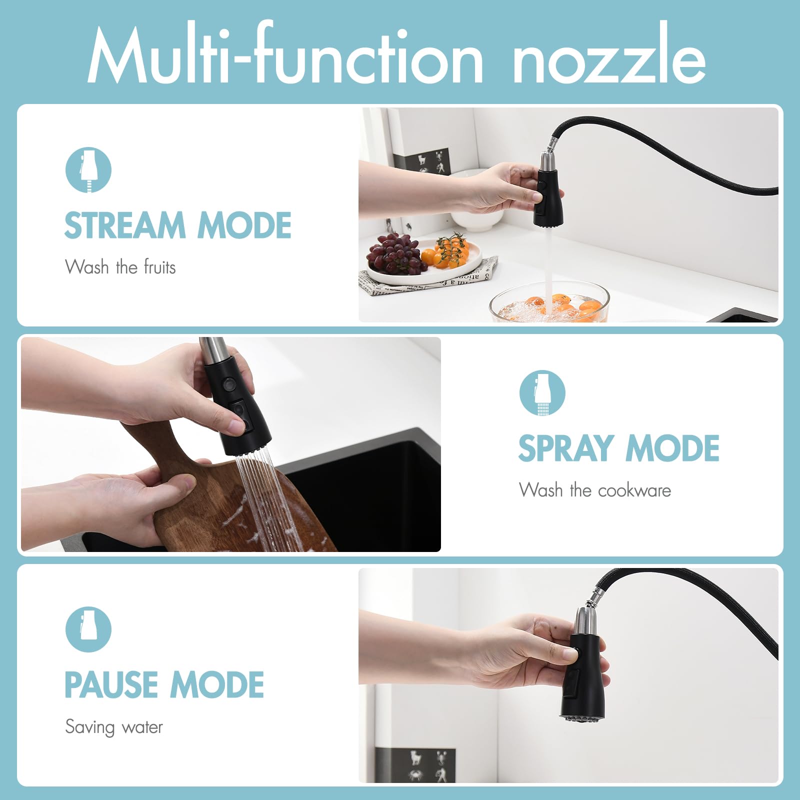 GIMILI 304 stainless finish resists fingerprints and stains
