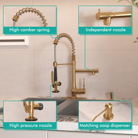 GIMILI brushed gold finish adds modern style to your sink