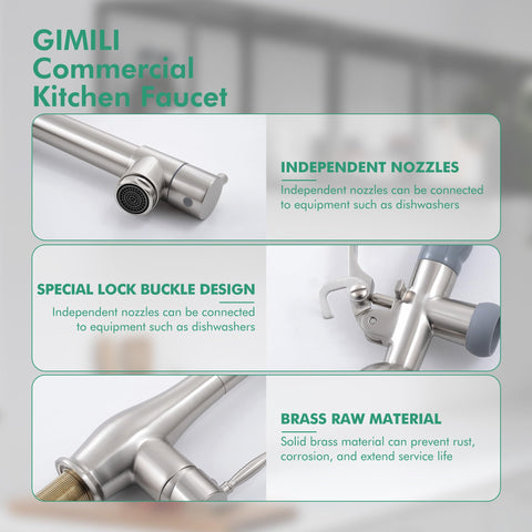 GIMILI double-head design enables simultaneous multi-tasking in the kitchen