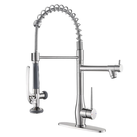 GIMILI kitchen faucet with pull-down sprayer for effortless rinsing