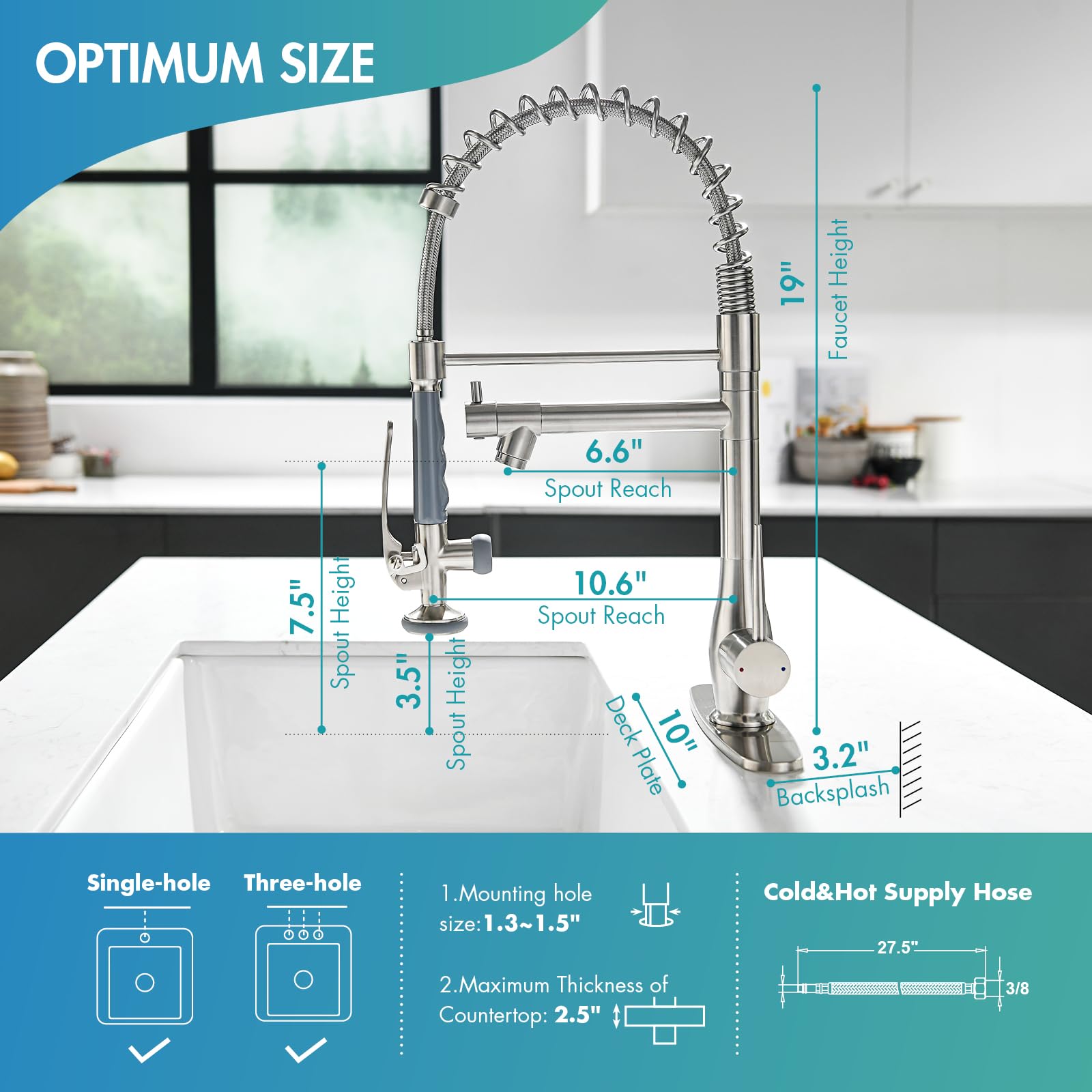GIMILI faucet showcasing durable stainless steel body