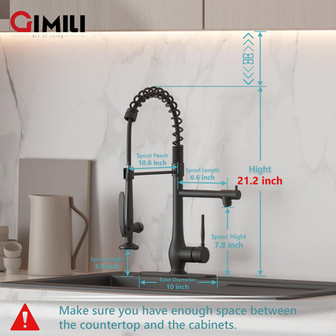 GIMILI pull-down sprayer in action for versatile cleaning tasks.