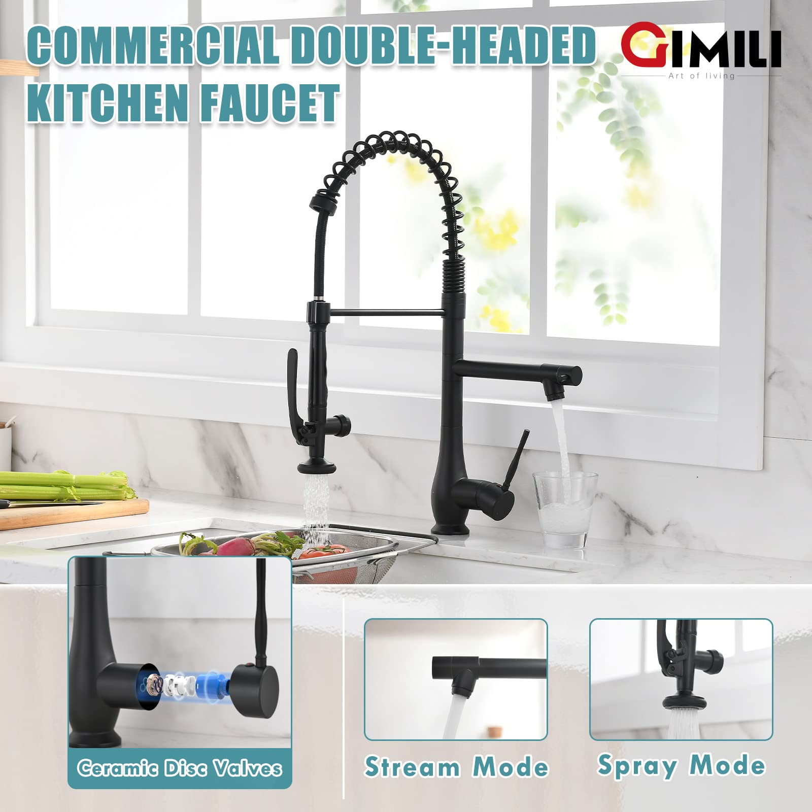 GIMILI dual-nozzle design enabling two-mode operation for efficiency.