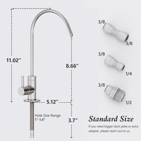 Brushed nickel finish on the GIMILI faucet resists corrosion and fading.