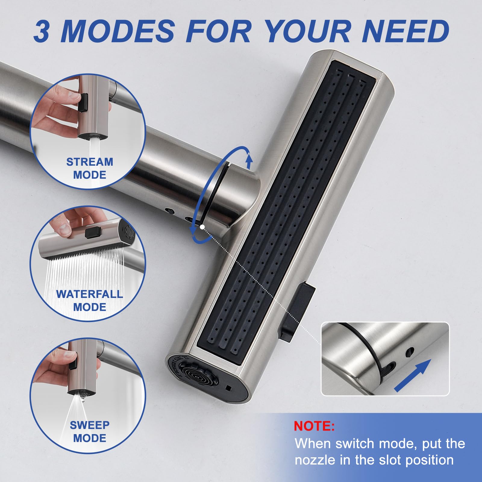 GIMILI stainless steel construction resists fingerprints and water spots for cleaner surfaces.