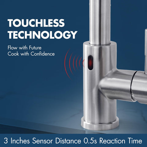 GIMILI touchless faucet sensor activates hands-free flow, simplifying tasks