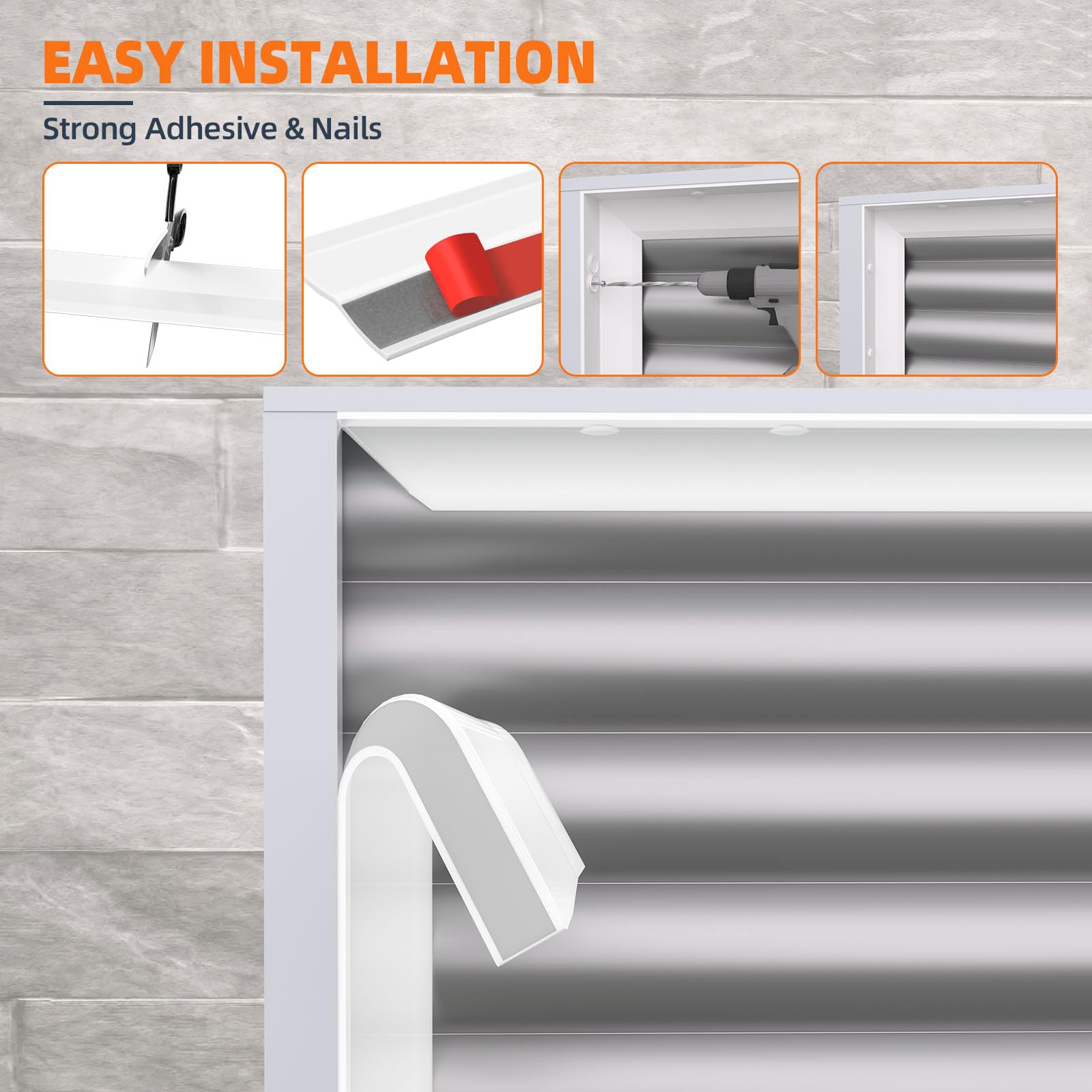 Ginchain right side seal maintains consistent fit across the doorway