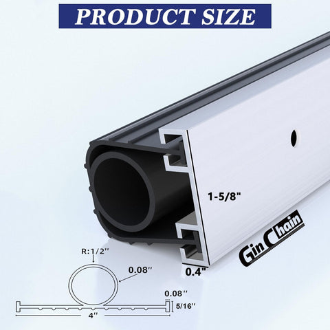 Ginchain pre-drilled aluminum retainer offers secure, long-lasting installation.