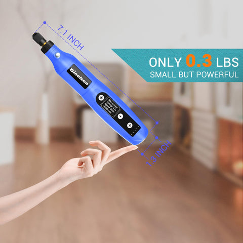 GINELSON cordless rotary tool 70-accessory set expands DIY possibilities.