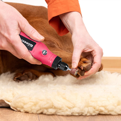 GINELSON rotary tool in action for engraving, sanding, and polishing at home.
