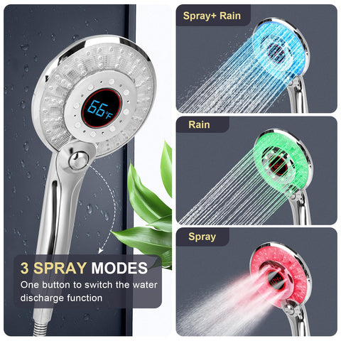 GINOOJY 59-inch stainless steel hose resists heat and wear during routine use.