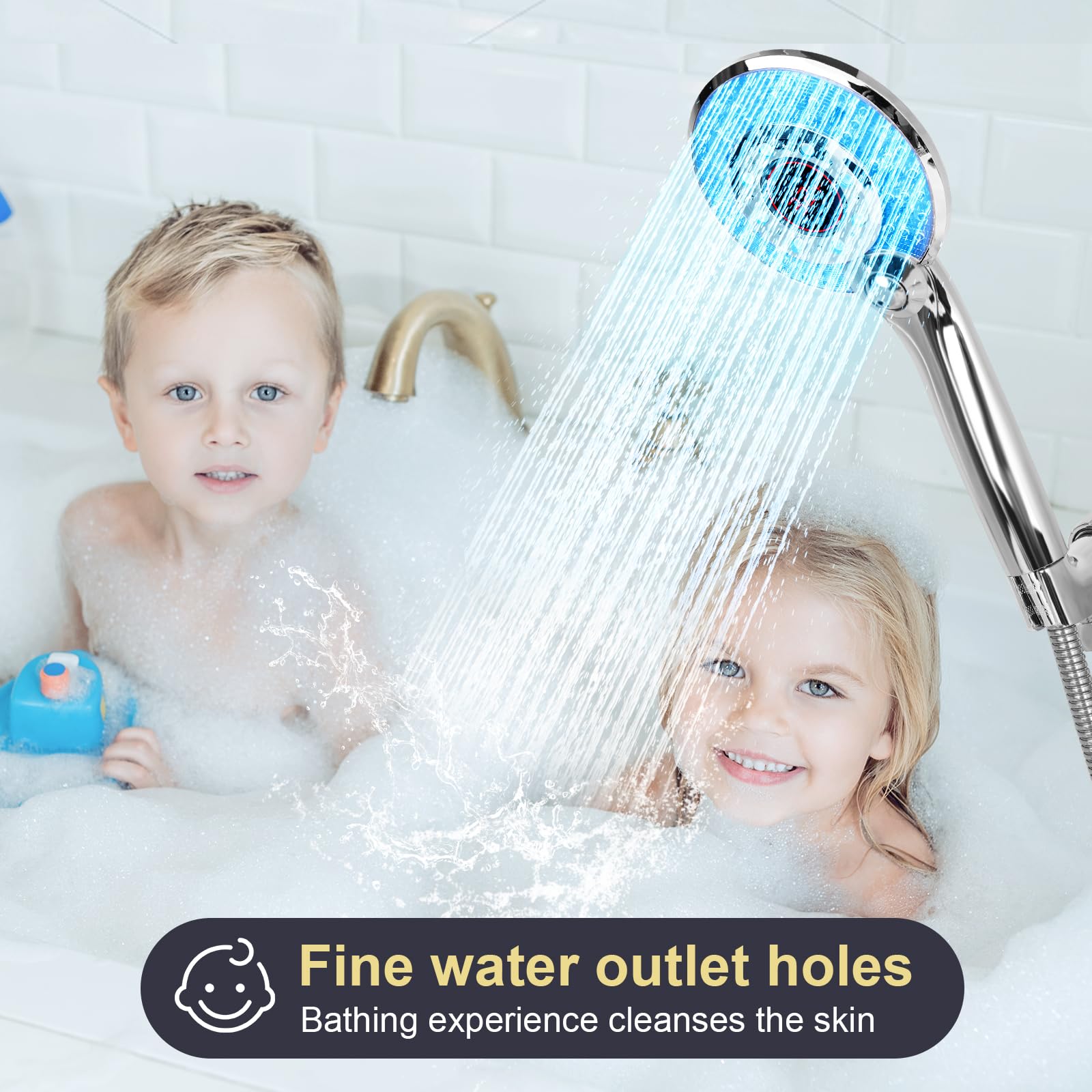 GINOOJY transparent spout with silicone nozzle delivers durable, easy-clean performance.