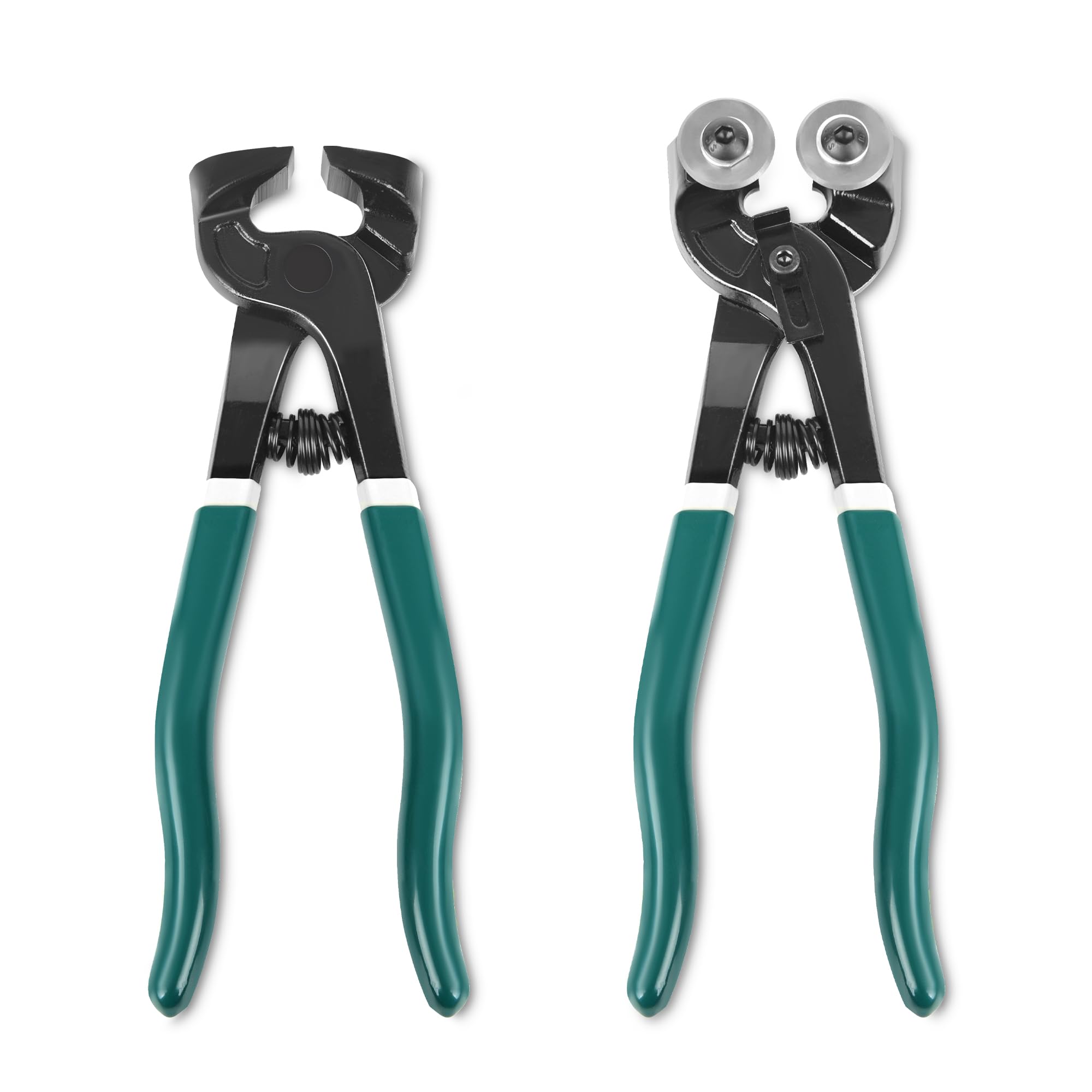 GINWORD 2Pcs Glass Tile Nippers Set with durable blades for precise mosaic cuts.