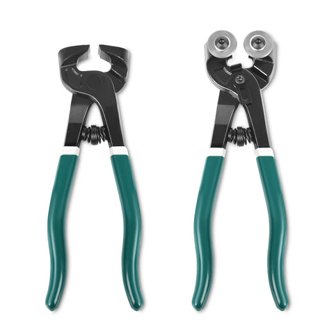 GINWORD 2Pcs Glass Tile Nippers Set with durable blades for precise mosaic cuts.