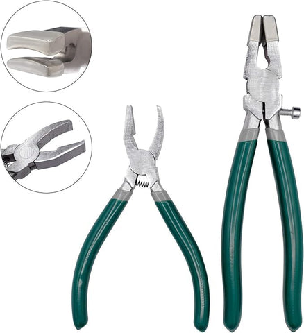 Ginword wheeled glass tile nipper for accurate, controlled edge breaking.