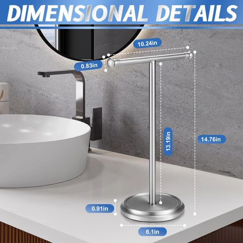 GINWOUN elegant T-shape design prevents towels from slipping.