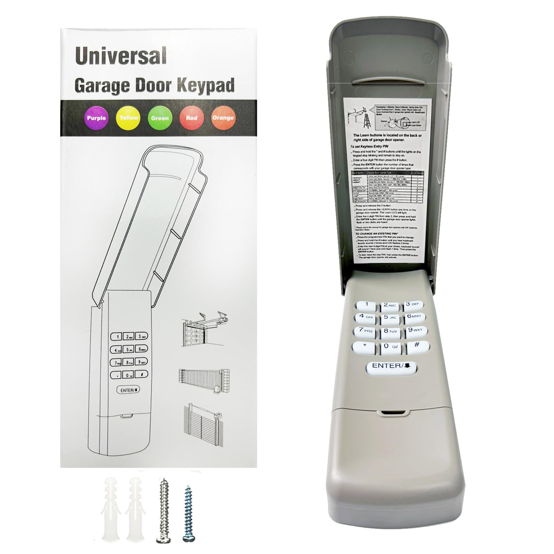 GIOATY universal keypad front view with backlit keys for quick entry