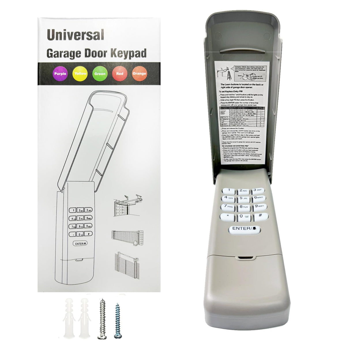 GIOATY universal keypad front view with backlit keys for quick entry