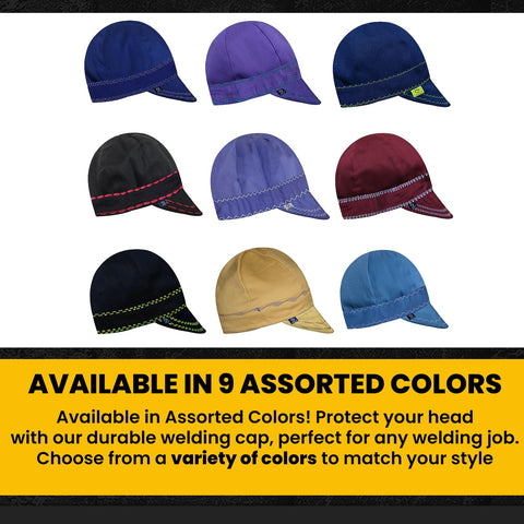 Giorgino welder cap is lightweight and easy to wash.