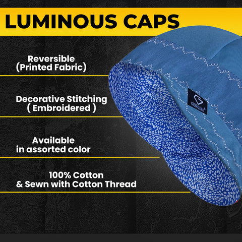 Giorgino welding cap with reversible brim for adaptable headwear.