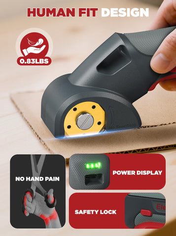 Giosuan 4V cordless cutting tool battery indicator shows status at a glance.