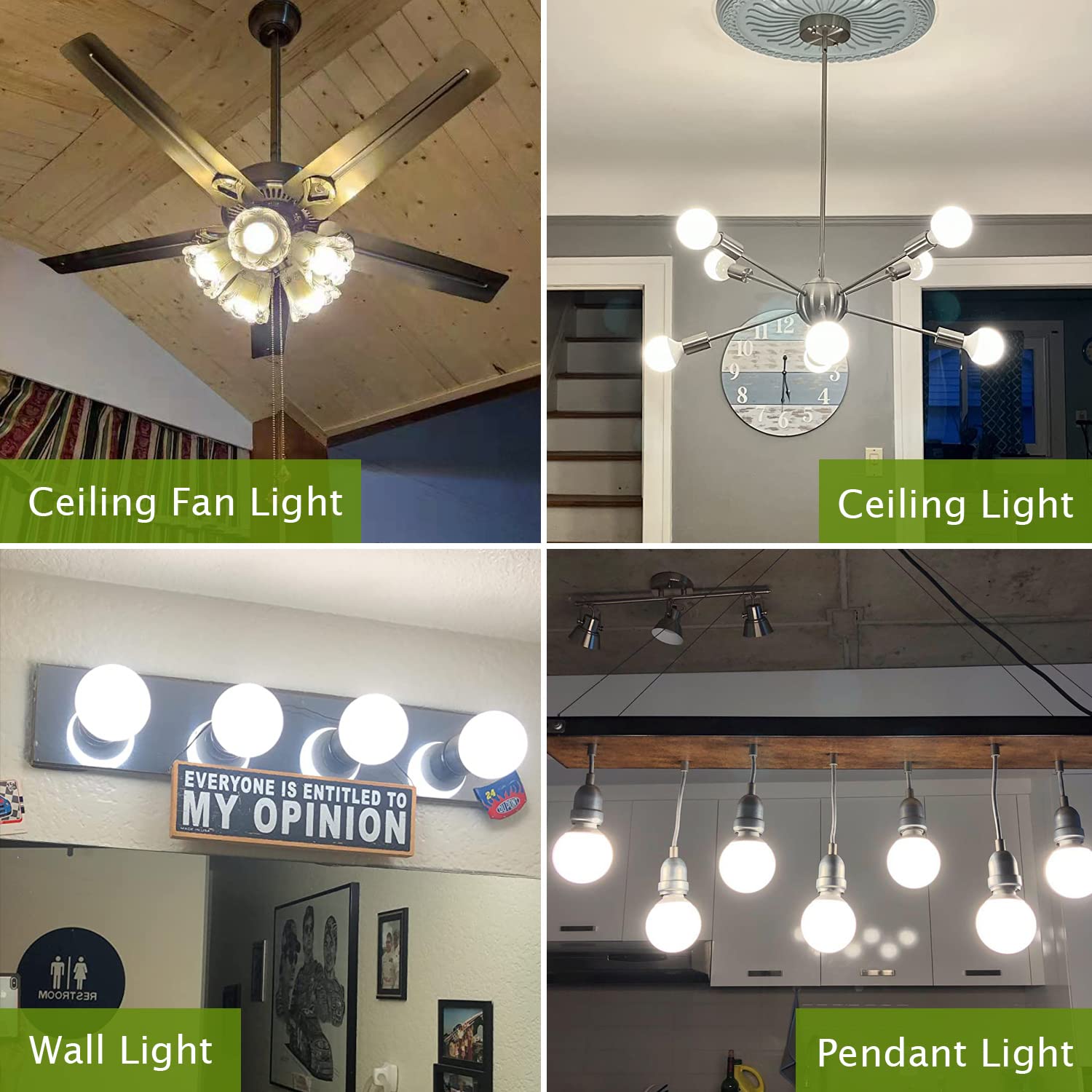 GIOVAR bulbs offer 85+ CRI for realistic color rendering