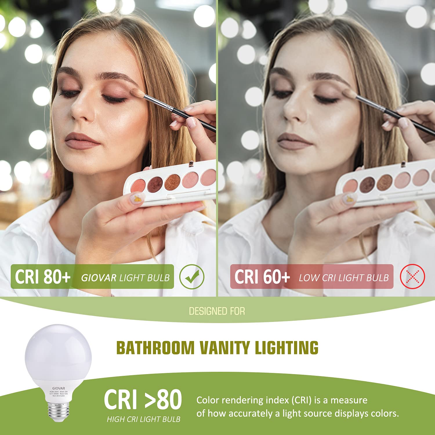 GIOVAR long life bulbs last up to 30000 hours with instant on