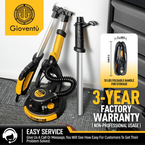 Gioventù 26-foot power cord ensures extended reach across larger rooms.